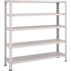 物品棚 軽量棚 ＴＲＵＳＣＯ　スチールラック　軽量棚開放型　Ｗ１２００ＸＤ３００ＸＨ１２００　５段　ネオグレー  (44V-15（NG）)