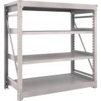 物品棚 重量棚 ＴＲＵＳＣＯ　スチールラック　Ｍ１０型重量棚　１５００Ｘ７６０ＸＨ１５００　４段　単体　ネオグレー  (M10-5574（NG）)