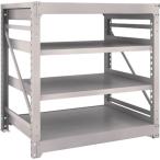 物品棚 重量棚 ＴＲＵＳＣＯ　スチールラック　Ｍ１０型重量棚　１２００Ｘ９００ＸＨ１２００　４段　単体　ネオグレー  (M10-4494（NG）)