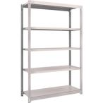 物品棚 軽中量棚 ＴＲＵＳＣＯ　スチールラック　Ｍ１．５型　Ｗ１１６０×Ｄ４４５×Ｈ１８００　５段　単体　ネオグレー  (M1.5-6445（NG）)