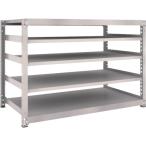 物品棚 中量棚 ＴＲＵＳＣＯ　スチールラック　Ｍ５型　Ｗ１８００×Ｄ９２１×Ｈ１２００　５段　単体　ネオグレー  (M5-4695（NG）)