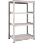 物品棚 中量棚 ＴＲＵＳＣＯ　スチールラック　Ｍ５型　Ｗ９００×Ｄ５７１×Ｈ１５００　４段　単体　ネオグレー  (M5-5364（NG）)