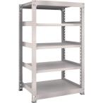 物品棚 中量棚 ＴＲＵＳＣＯ　スチールラック　Ｍ５型　Ｗ９００×Ｄ７２１×Ｈ１５００　５段　単体　ネオグレー  (M5-5375（NG）)