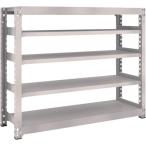 物品棚 中量棚 ＴＲＵＳＣＯ　スチールラック　Ｍ５型　Ｗ１５００×Ｄ４７１×Ｈ１２００　５段　単体　ネオグレー  (M5-4555（NG）)
