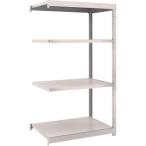 物品棚 軽中量棚 ＴＲＵＳＣＯ　スチール製軽中量ボルトレス棚用支柱　Ｍ１．５型　Ｈ１２００用　ネオグレー  (M1.5-4H（NG）)