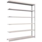 物品棚 軽中量棚 ＴＲＵＳＣＯ　スチールラック　Ｍ１．５型　Ｗ１７６０×Ｄ２９５×Ｈ２１００　６段　単体　ネオグレー  (M1.5-7636（NG）)