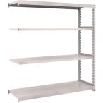 物品棚 軽中量棚 ＴＲＵＳＣＯ　スチールラック　Ｍ２型　Ｗ１４６０×Ｄ４５０×Ｈ１５００　４段　単体　ネオグレー  (M2-5544（NG）)