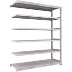 物品棚 中量棚 ＴＲＵＳＣＯ　スチールラック　Ｍ３型　Ｗ１８００×Ｄ５７１×Ｈ２１００　６段　連結　ネオグレー  (M3-7666B（NG）)