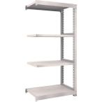 物品棚 中量棚 ＴＲＵＳＣＯ　スチールラック　Ｍ５型　Ｗ９００×Ｄ５７１×Ｈ１８００　４段　単体　ネオグレー  (M5-6364（NG）)