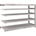 物品棚 中量棚 ＴＲＵＳＣＯ　スチールラック　Ｍ５型　Ｗ１８００×Ｄ５７１×Ｈ１２００　５段　連結　ネオグレー  (M5-4665B（NG）)