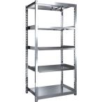物品棚 ステンレス棚 ＴＲＵＳＣＯ　ステンレス棚　ステンレス軽中量棚　単体　Ｗ８６０ＸＤ６００ＸＨ１８００　５段　  (SM2-6365)