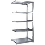 物品棚 ステンレス棚 ＴＲＵＳＣＯ　ステンレス棚　ステンレス軽中量棚　増結　Ｗ８６０ＸＤ６００ＸＨ１８００　５段　  (SM2-6365B)