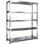 物品棚 ステンレス棚 ＴＲＵＳＣＯ　ステンレス棚　ステンレス軽中量棚　単体　Ｗ１４６０ＸＤ４５０ＸＨ１８００　５段　  (SM2-6545)