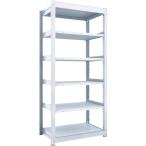 物品棚 中量棚 ＴＲＵＳＣＯ　ＴＵＧ型中量ボルトレス棚　３００ｋｇ　単体型　１５５５×６２６×Ｈ２１００　６段　  (TUG300-75L-6)