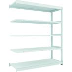 物品棚 中量棚 ＴＲＵＳＣＯ　ＴＵＧ型中量ボルトレス棚　６００ｋｇ　連結型　１８００×４７６×Ｈ２１００　５段　  (TUG600-76S-5B)