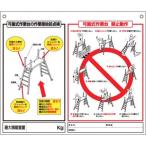 つくし 標識 「可搬式作業台の点検項目、禁止動作」 48-H