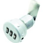 建築金物 鍵 ＴＲＵＳＣＯ　ダイヤル錠　丸型　Φ３１．６　シルバー　  (DL-CA305)