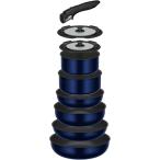 【オンライン限定】 サーモス デュラブルシリーズ 取っ手のとれるフライパン9点セットEA ガス火対応 ディープブルー フライパン・鍋は食洗機対応