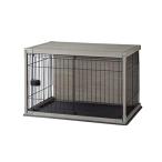 アイリスオーヤマ 犬 サークル ウッディサークル インテリア グレー 小型犬用 幅97.5×奥行66.5×高さ63.5cm ?PIWS-960