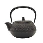 ショッピング南部鉄瓶 岩鋳 Iwachu 鉄瓶兼用急須 3型新亀甲 黒 0.32L ホーロー無し 直火対応 南部鉄器 12803