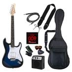 PhotoGenic электрогитара начинающий введение свет комплект ST модель ST-180/BLS голубой солнечный Burst [ мягкий чехол / защита / Mini 