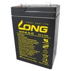  длинный (KUNG LONG BATTERIES) промышленность для свинец . батарейка (6V-4.5Ah) NP-4.5-6/ сменный ( стандарт серия ) WP4.5-6
