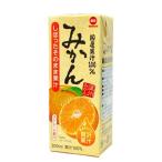 ショッピングORANGE 毎日牛乳　国産果汁100％　みかん　200ml× 24本入　紙パック〔100% みかん フルーツ 果汁  オレンジ orange フルーツジュース〕