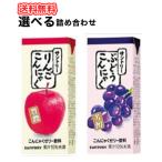 選べる サントリー こんにゃく 2種 ぶどう りんご【250ml×24本入】2ケース 果実飲料 ぶどう グレープ りんご アップル 選べる 送料無料