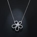 Yahoo! Yahoo!ショッピング(ヤフー ショッピング)レディース ネックレス ペンダント アクセサリー キラキラ ラインストーン ビジュー 花 フラワー モチーフ 大きめ きれい 上品 おしゃれ 可愛い