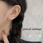 Yahoo! Yahoo!ショッピング(ヤフー ショッピング)スタッドピアス レディース 女性用 ラインストーン 小ぶり 四角 スクエア シルバーカラー おしゃれ かわいい プレゼント ギフト キラキラ 誕生日