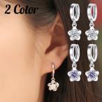 Yahoo! Yahoo!ショッピング(ヤフー ショッピング)ピアス アクセサリー レディース ラインストーン 花 シルバーカラー 銀色 キラキラ かわいい おしゃれ ギフト 記念日 誕生日 プレゼント 贈り物