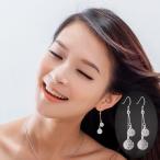 Yahoo! Yahoo!ショッピング(ヤフー ショッピング)ピアス レディース アクセサリー フックピアス 女性用 ラインストーン 揺れる ボール 2連 おしゃれ 華やか キラキラ ギフト プレゼント