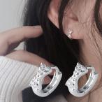 Yahoo! Yahoo!ショッピング(ヤフー ショッピング)ピアス 両耳用 フープピアス アクセサリー レディース 女性 婦人 ラインストーン リボン シンプル かわいい おしゃれ ギフト プレゼント 贈り物