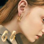 Yahoo! Yahoo!ショッピング(ヤフー ショッピング)ハーフフープピアス C型 レディース アクセサリー スクエア おしゃれ シンプル スタイリッシュ スタッドピアス キャッチピアス プレゼント ギフト