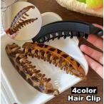 ヘアクリップ バナナクリップ レディース 女性 ヘアアクセサリー 髪留め 髪飾り まとめ髪 ヘアアレンジ ヒョウ柄 レオパード シンプル おしゃれ か