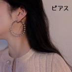 Yahoo! Yahoo!ショッピング(ヤフー ショッピング)ピアス フープピアス アクセサリー レディース 女性 リング パール調 上品 かわいい おしゃれ プレゼント ギフト