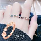 Yahoo! Yahoo!ショッピング(ヤフー ショッピング)指輪 オープンリング 調節可能 アクセサリー レディース 女性 婦人 ラインストーン ハート かわいい おしゃれ カジュアル ギフト プレゼント 贈り