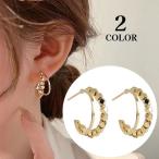 ハーフフープピアス C型 レディース