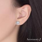 スタッドピアス レディース 女性 アクセサリー ファッション雑貨 星 スター 三日月 ムーン ラインストーン シルバーカラー シンプル かわいい キュ