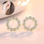 Yahoo! Yahoo!ショッピング(ヤフー ショッピング)スタッドピアス レディース 耳飾り アクセサリー 女性用 フラワー 花輪 リング サークル おしゃれ かわいい 上品 お出かけ デート カジュアル デ