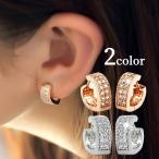 Yahoo! Yahoo!ショッピング(ヤフー ショッピング)ピアス 両耳用 フープピアス アクセサリー レディース 女性 婦人 ループピアス ラインストーン V字 おしゃれ かわいい ギフト プレゼント ファッ