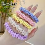 ショッピングシュシュ シュシュ ヘアゴム ヘアアクセサリー レディース 女性用 髪留め 髪飾り まとめ髪 ポニーテール 細め カラバリ豊富 デイリー 可愛い おしゃれ 婦人