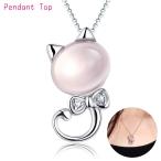 ペンダントトップ ペンダントヘッド チャーム レディース 女性 アクセサリーパーツ ファッション雑貨 小物 猫 ネコ リボン ミルキーカラー 淡色 ピ