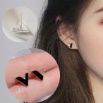Yahoo! Yahoo!ショッピング(ヤフー ショッピング)スタッドピアス アクセサリー レディース 両耳用 V字 小粒 小さめ アシンメトリー シンプル おしゃれ かわいい 大人上品 お出掛け カジュアル デ