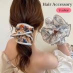 ショッピングシュシュ シュシュ ヘアゴム レディース 女性 婦人 ヘアアクセサリー 髪飾り まとめ髪 ヘアアレンジ かわいい おしゃれ 大ぶり 大人女子