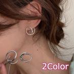 ピアス スタッドピアス ツイスト 不規則デザイン アクセサリー 女性 レディース お洒落 こなれ感 お出掛け 普段使い シンプル 上品 アクセント ご