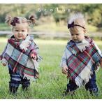 Yahoo! Yahoo!ショッピング(ヤフー ショッピング)ポンチョ ストール キッズ チェック柄 ベビー ショール マント ケープ キッズウエア アウター トップス 男女兼用 男の子 女の子 ボーイズ ガール