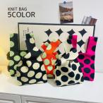  вязаный сумка ручная сумочка большая сумка в наличии сумка Mini сумка женский женщина сумка портфель плечо .. меньше полька-дот точка рисунок модный casual 