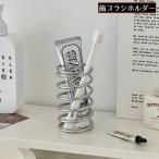  зубная щетка держатель подставка для ручки макияж щетка подставка бардачок нержавеющая сталь металлический стол сверху настольный спираль канцелярские товары cosme косметика 