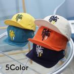 帽子 キャップ ベビー キッズ ハット 子供用 男女兼用 男の子 女の子 刺繍 英字文字 マジック テープ かわいい お出かけ 調節可能 カジュアル